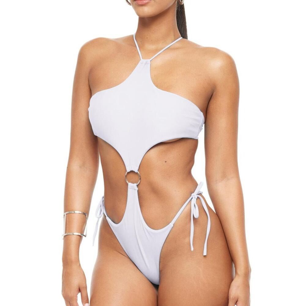 YG COLLECTION: Lea One-Piece Bathing Suit - White